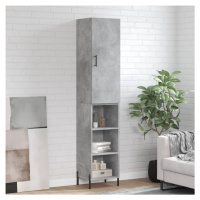 vidaXL Skříň highboard betonově šedá 34,5x34x180 cm kompozitní dřevo