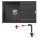 Sinks ULTIMA 790 Metalblack + Mix 3 P GR