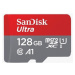 SanDisk MicroSDXC karta 128GB Ultra (100MB/s, Class 10, Android) + adaptér