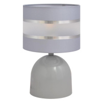 Stolní lampa HELEN 1xE27/15W/230V šedá/stříbrná