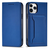 Magnet Card Case elegantní knížkové pouzdro s venkovní kapsou na iPhone 14 PLUS 6.7