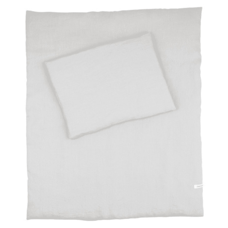 Cotton and Sweets Cotton and Sweets Ľanová sada do postieľok s výplňou svetlo šedá 50x65 cm 27x2