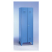 Wolf Ocelová skříň, skříň pro ubytovny s kuželovými nohami, světle modrá RAL 5012