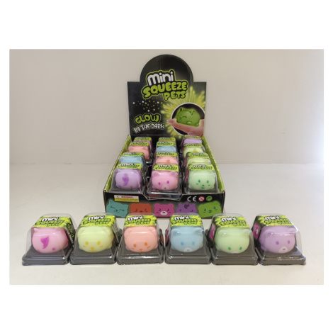 Zvířátko mini mačkací svítící ve tmě