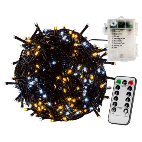 VOLTRONIC® 67405 Vánoční řetěz 5 m, 50 LED, teple/stud.bílý+ovladač