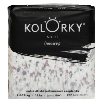 Kolorky Night L 8-13 kg noční jednorázové eko plenky 19 ks