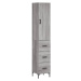 vidaXL Skříň highboard šedá sonoma 34,5 x 34 x 180 cm kompozitní dřevo