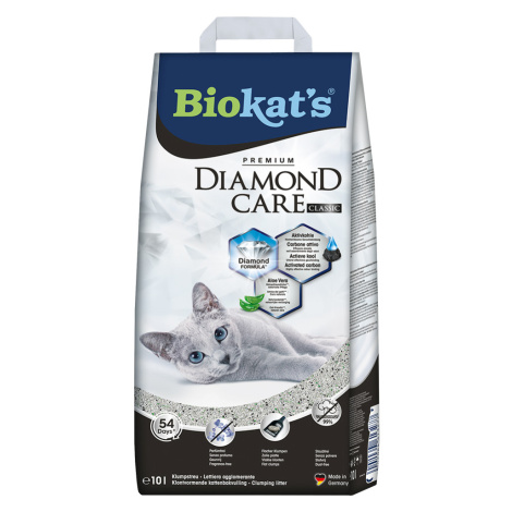 Biokat´s DIAMOND CARE Classic podestýlka pro kočky - Výhodné balení 2 x 10 l Biokat's