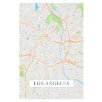 Mapa Los Angeles color, (26.7 x 40 cm)