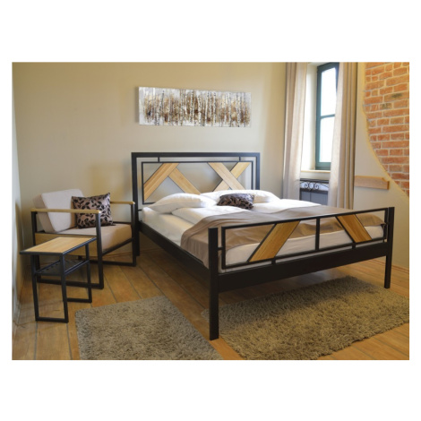 IRON-ART DOVER - kovová postel v industriálním stylu 160 x 200 cm