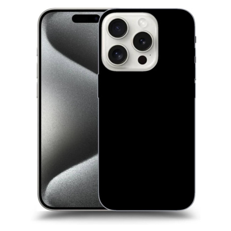 Silikonový černý obal pro Apple iPhone 16 Pro - Separ - Black On Black 2