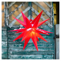 STERNTALER Dekorační hvězda venkovní 18cípá, Ø 40 cm červená