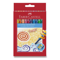 Voskovky Faber Castell Twist v plas. pouzdře pap.krab. 12ks Faber-Castell