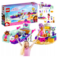 Stavebnice Lego Mořské Panny Loď A Spa Gabi Gabby's Dollhouse Kočičí Domeček Loď