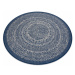 Koberec kruh SIZAL FLAT 48834591 modrý