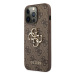 Guess GUHCP13X4GMGBR hard silikonové pouzdro iPhone 13 Pro MAX 6.7" brown 4G Big Metal Logo