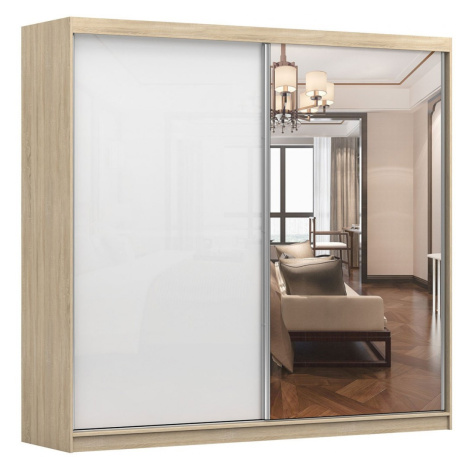 Idze Šatní skříň MULTI35 A 233 cm dub sonoma/bílá