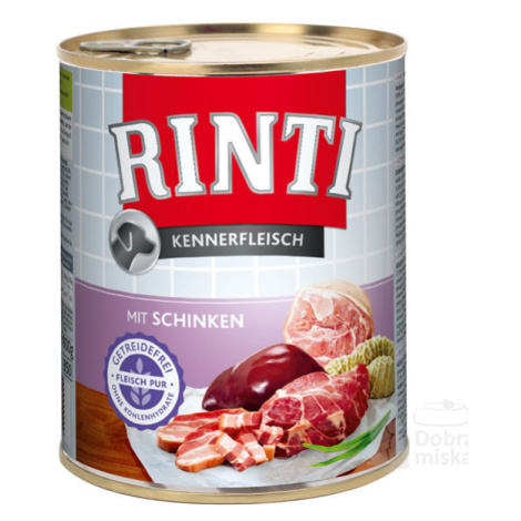 Rinti Dog konzerva šunka 800g + Množstevní sleva Sleva 15%