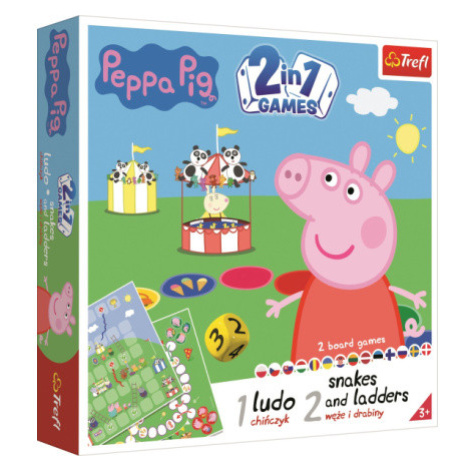 TREFL Hry Prasátko Peppa 2v1: Člověče, nezlob se a Hadi a žebříky 138826