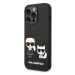 Karl Lagerfeld KLHMP14XSSKCK hard silikonové pouzdro iPhone 14 PRO MAX 6.7" black Liquid Silicon