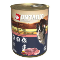 Konzerva ONTARIO kachní paté s brusinkami 800 g