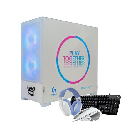 AlzaPC GameBox Prime Logitech Edice - i5 / RTX4060Ti / White + Logitech G CORE X herní set