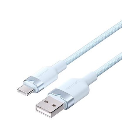 Vention USB 2.0 A Male to C Male 3A Cable 2M Blue Aluminum Alloy Type