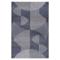 Tmavě modrý vlněný koberec 133x180 cm Shades – Agnella