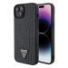 Kryt Guess GUHCP15SPCRTHCK iPhone 15 6.1" black hardcase Croco Triangle Metal Logo (GUHCP15SPCRT