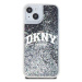 DKNY Liquid Glitter Arch Logo Zadní Kryt pro iPhone 15 Black