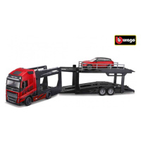 Bburago STR FIRE Multicar Carrier Volvo FH16 w/Land Rover LRX C 1:43