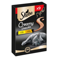 SHEBA® Creamy Snacks kuřecí maso se sýrem 18×12 g