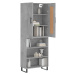 vidaXL Skříň highboard betonově šedá 69,5x34x180 cm kompozitní dřevo