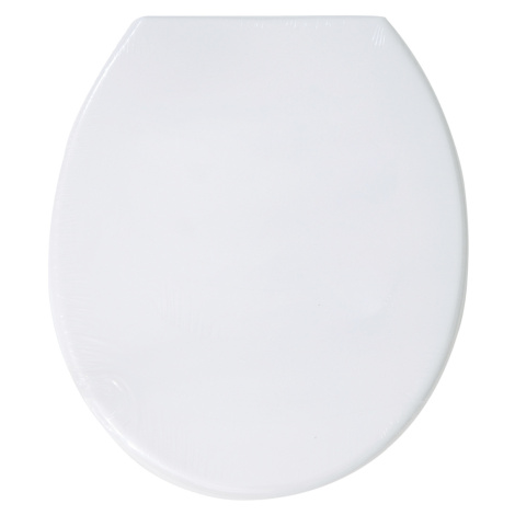 MSV WC prkénko, bílé, plast, panty z nerezové oceli