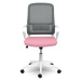 Sofotel Mikrosíťová kancelářská židle Sofotel Wizo bílo-růžová