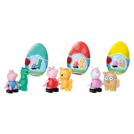 Stavebnice Peppa Pig Funny Eggs XL PlayBig Bloxx BIG ve vajíčku s figurkami – sada 3 druhů od 1,