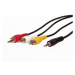 AV kabel AQ OK015Z 3,5mm jack/3x RCA, 1,5m