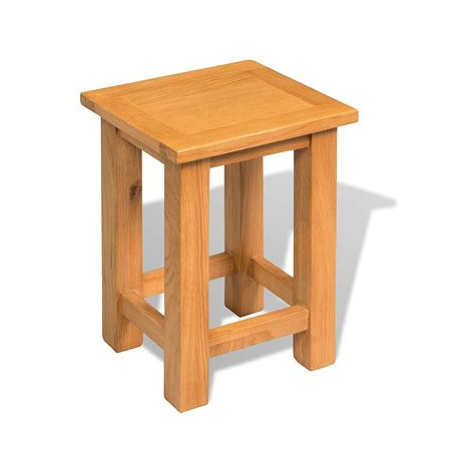 Odkládací stolek 27x24x37 cm masivní dubové dřevo SHUMEE