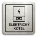 Accept Piktogram "elektrický kotel" (80 × 80 mm) (stříbrná tabulka - černý tisk)