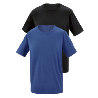 PARKSIDE® Pánské triko, 2 kusy (S (44/46), černá/modrá)