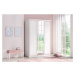 Třídveřová šatní skříň se zrcadlem betty - bílá/růžová