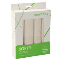 NEW BABY - Látkové pleny z organické bavlny Softy 70 x 70 cm 4 ks