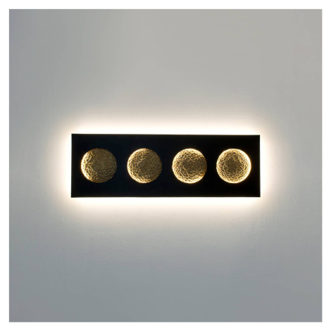 Holländer LED nástěnné světlo Fasi Della Luna, černá/zlatá J. Holländer
