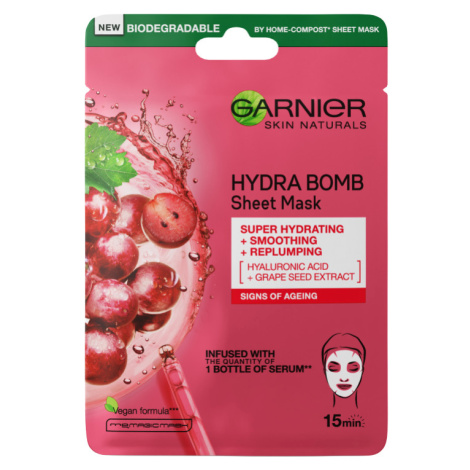 Garnier Hydra Bomb pleťová maska s výtažkem z hroznů 28g