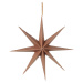 Závěsná vánoční dekorace průměr 50 cm Broste STAR -L - hnědá