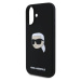 Karl Lagerfeld Liquid Silicone Karl Head MagSafe kryt iPhone 16 černý