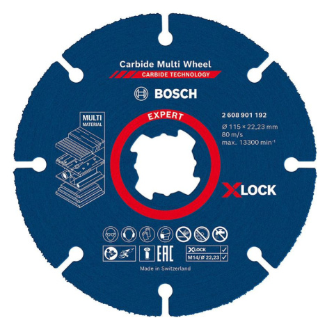 Expert Carbide Multi Wheel X-Lock cutting disc 115 mm Bosch