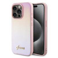 Originální pouzdro Guess iPhone 15 Pro 6.1 růžové hardcase obal cover
