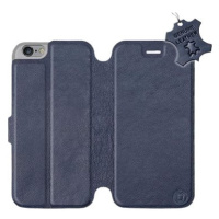 Flip pouzdro na mobil Apple iPhone 6 / iPhone 6s - Modré - kožené - Blue Leather