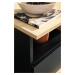 Meblar Konferenční stolek MADISON MD14 Meblar 90/39/70 barva: dub piškotový/černý mat